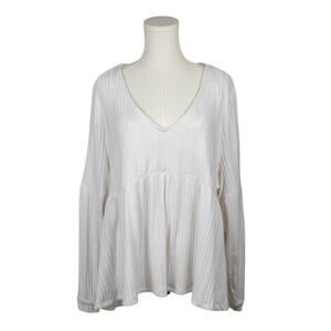 SO Goods for Life XL Women's Sweater Ribbed 3/4 Sleeve Cropped